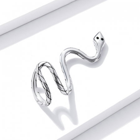 Cercel argint ear cuff sarpe, pe ureche [6]