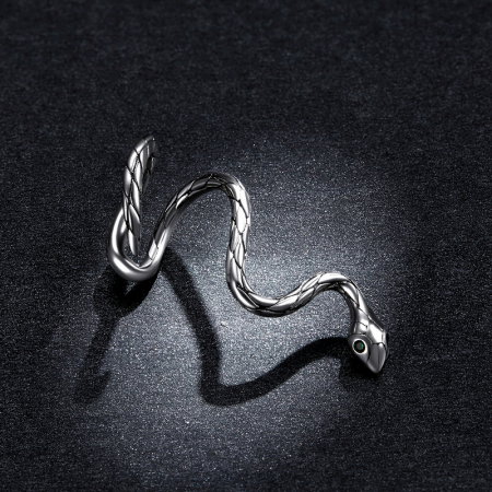 Cercel argint ear cuff sarpe, pe ureche [4]