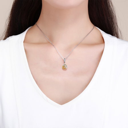 Charm argint 925 cu albinuta, fagure si zirconii - Be Nature PST0148 [4]