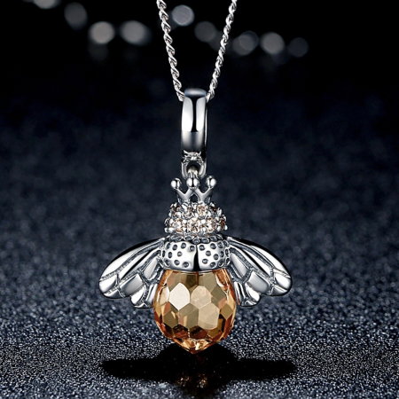 Charm argint 925 cu albinuta si zirconii - Be Nature PST0056 [2]