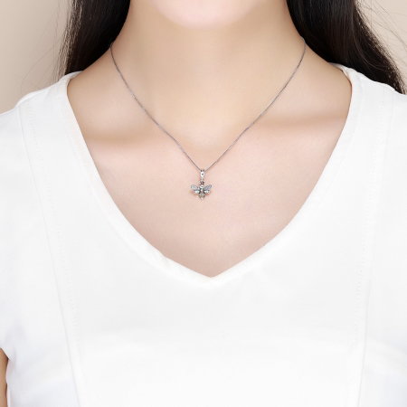 Charm argint 925 cu albinuta si zirconii - Be Nature PST0143 [3]