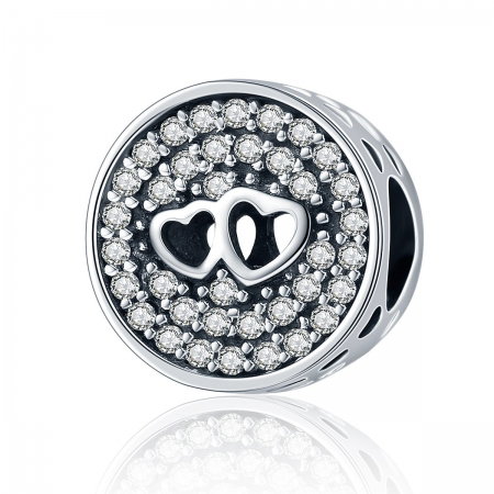 Charm argint 925 cu doua inimioare - Be in Love PST0106 [0]