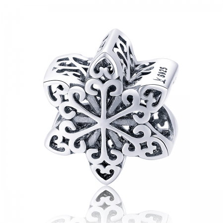 Talisman argint 925 cu fulg de nea Snowflake - Be Nature PST0133 [0]