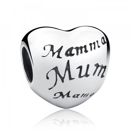Charm argint 925 cu inimioara Mama - Be in Love PST0019 [0]