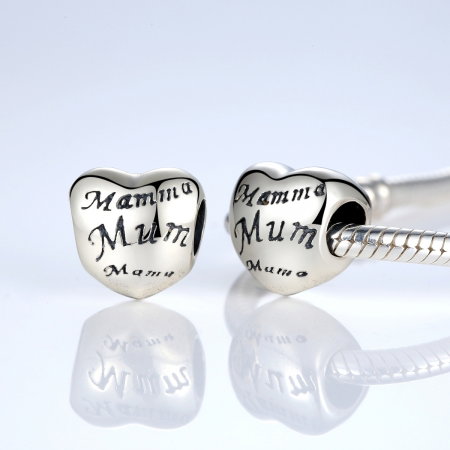 Charm argint 925 cu inimioara Mama - Be in Love PST0019 [1]