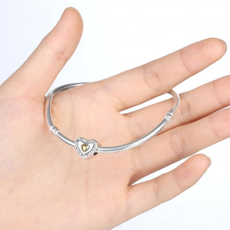 Charm argint 925 cu inimioara si zirconii - Be in Love PST0016 [3]