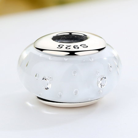 Charm argint 925 cu sticla alba - Be Elegant PST0061 [3]