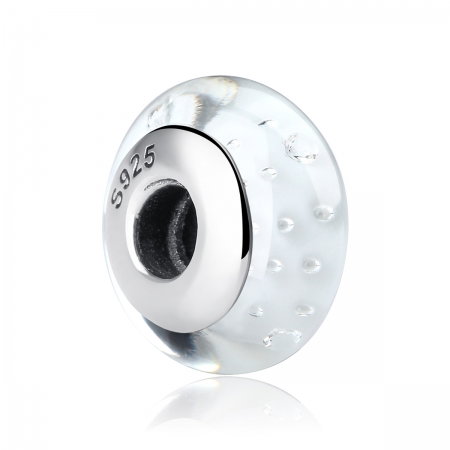 Charm argint 925 cu sticla alba - Be Elegant PST0061 [0]