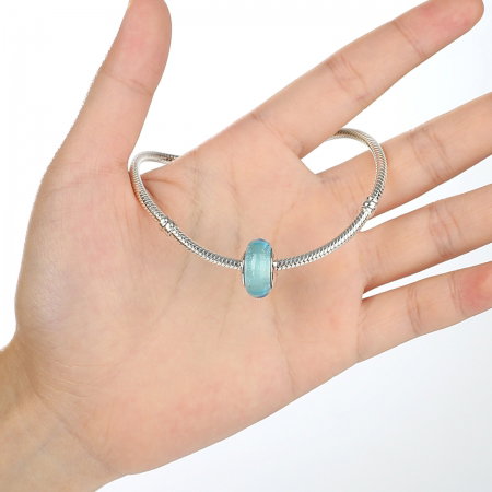 Charm argint 925 cu sticla bleu - Be Elegant PST0067 [3]