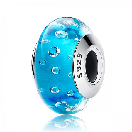Charm argint 925 cu sticla bleu - Be Elegant PST0072 [0]