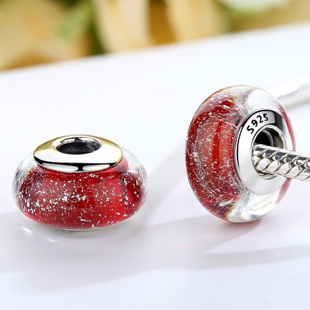 Charm argint 925 cu sticla rosie - Be Elegant PST0066 [1]
