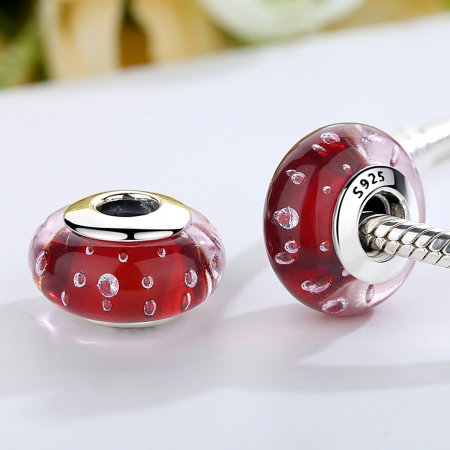Charm argint 925 cu sticla rosie - Be Elegant PST0070 [1]