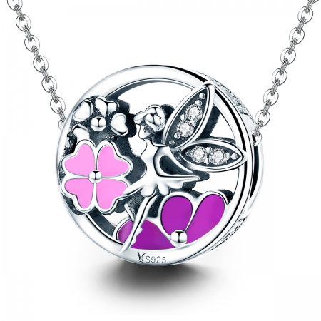 Charm argint 925 cu zana, floricele si zirconii albe - Be Fantastic PST0144 [5]