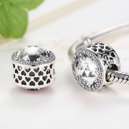 Charm argint 925 cu zirconii albe - Be Elegant PST0038 [1]