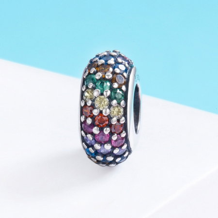Charm argint 925 cu zirconii multicolore - Be Elegant PST0118 [2]