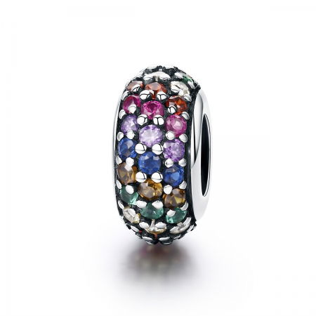 Charm argint 925 cu zirconii multicolore - Be Elegant PST0118