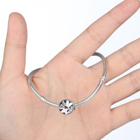 Charm argint 925 fluturasi cu zirconii albe - Be Nature PST0037 [2]