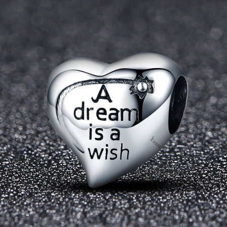 Charm argint 925 inimioara A Dream is a Wish - Be in Love PST0108 [1]
