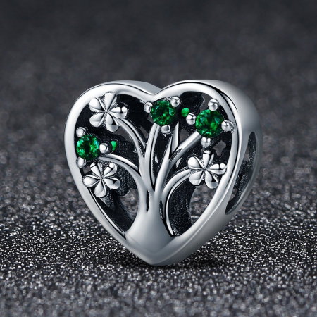 Charm argint 925 inimioara cu copacul vietii - Be in Love PST0105 [1]
