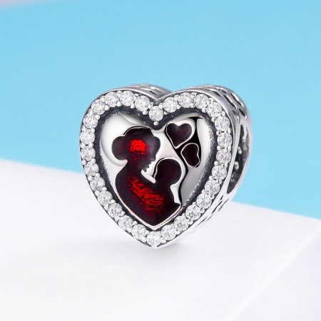 Charm argint 925 inimioara mama si copilul - Be in Love PST0122 [4]