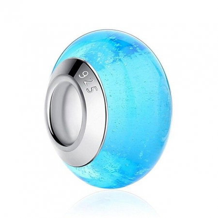 Charm fantezie turcoaz cu sticla PSTF0012 [0]