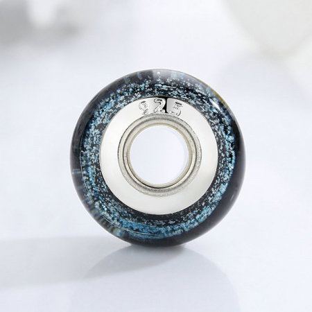 Charm fantezie din sticla neagra PSTF0014 [1]