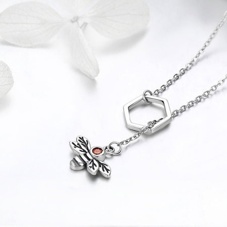 Colier argint 925 cu albinuta - Be Nature CST0009 [2]