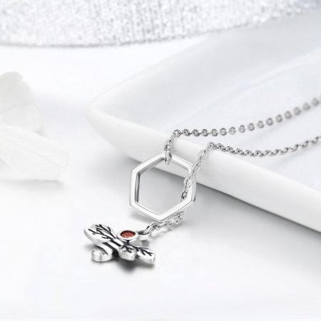 Colier argint 925 cu albinuta - Be Nature CST0009 [4]