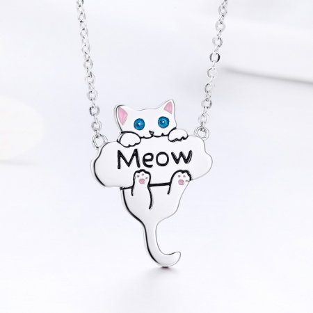 Colier argint 925 cu pisicuta jucausa Meow- Be Nature CST0013 [3]