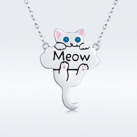 Colier argint 925 cu pisicuta jucausa Meow- Be Nature CST0013 [2]