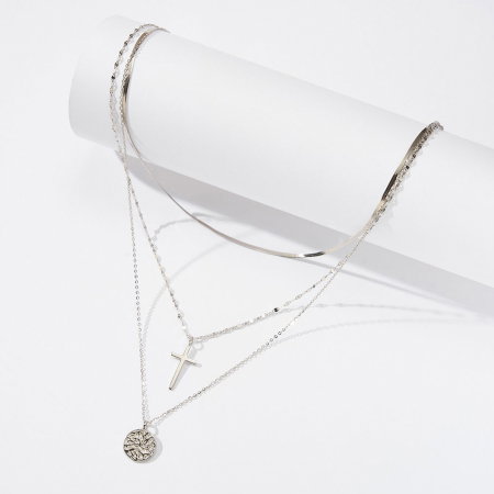 Colier cruciulita argint 925 placat cu rodiu [3]