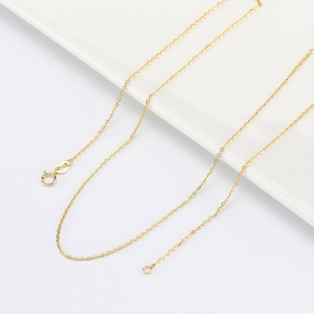 Colier argint 925 placat cu aur 14K, 55 cm [1]