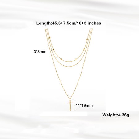 Colier cruciulita argint 925 placat cu aur 14K [2]