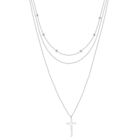 Colier cruciulita argint 925 placat cu rodiu [0]