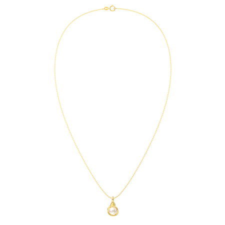 Colier argint 925 placat cu aur 14K cu perle naturale [2]