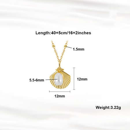 Colier argint 925 placat cu rodiu cu perle naturale [4]