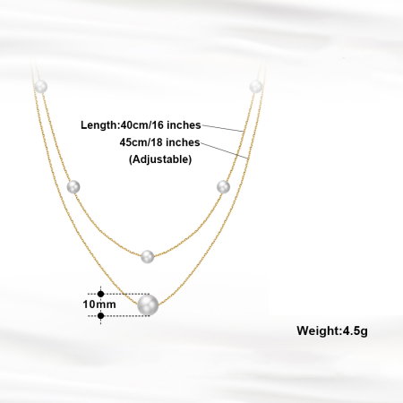 Colier argint 925 placat cu aur 14K cu perle naturale [5]