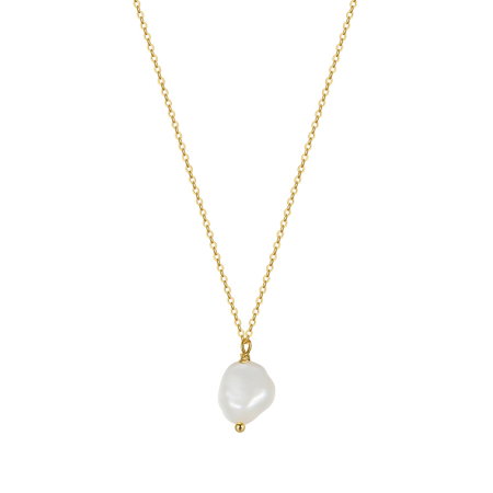 Colier argint 925 placat cu aur 14K cu perle naturale [3]