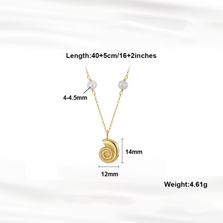 Colier argint 925 placat cu rodiu cu perle naturale [4]