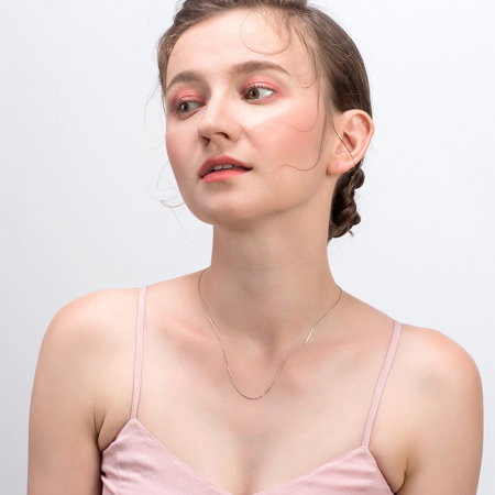 Colier argint 925 placat cu aur 14K, 55 cm [2]