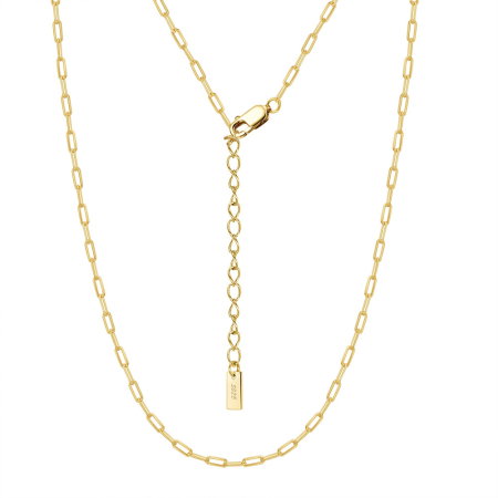 Colier argint 925 placat cu aur 14K, 60 cm, 1,8 mm