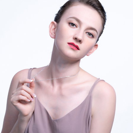 Colier argint 925 placat cu rodiu, FIGARO, UNISEX, 55 cm, 1,7 mm [3]