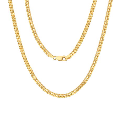 Colier argint 925 placat cu aur 18K, 55 cm, 2,5 mm