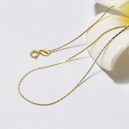 Colier argint 925 placat cu aur 14K, 55 cm [1]