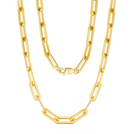 Colier argint 925 placat cu aur 18K, 60 cm, 2,2 mm [8]