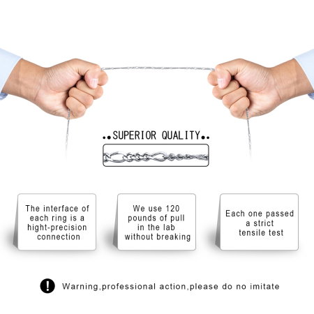 Colier argint 925 placat cu aur 18K, FIGARO, UNISEX, 55 cm, 1,7 mm [6]