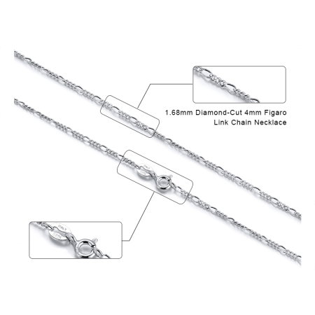 Colier argint 925 placat cu aur 18K, FIGARO, UNISEX, 55 cm, 1,7 mm [5]