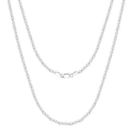 Colier argint 925 placat cu rodiu, Bali, UNISEX, 55 cm, 2,5 mm