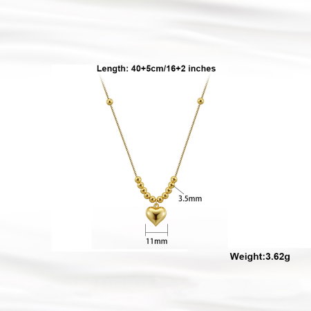 Colier argint 925 placat cu rodiu cu inimioara [6]