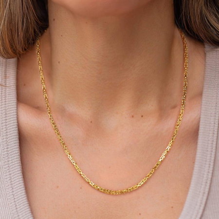 Colier argint 925 placat cu rodiu, Bali, UNISEX, 55 cm, 2,5 mm [3]